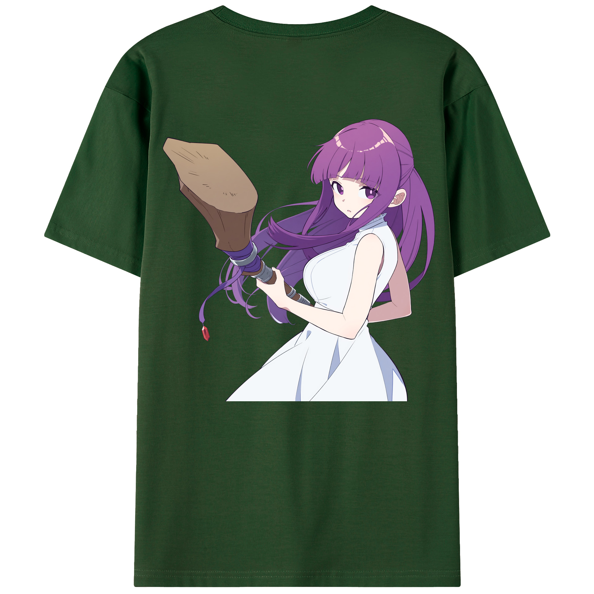 （画像用） 葬送のフリーレン Frieren 綿100％半袖Tシャツ（背面プリント）